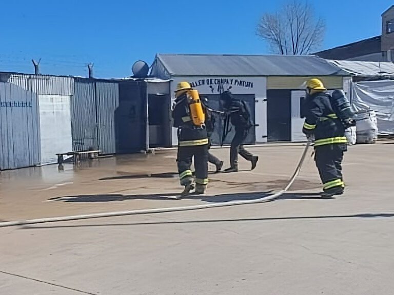 Simulacro de incendio en la Alcaidía Penitenciaria de Junín