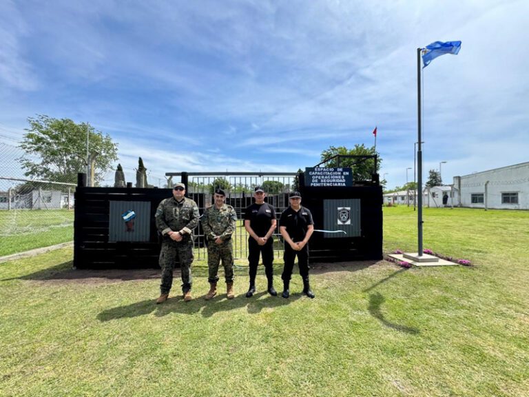 En la Unidad 6 se inauguró un espacio de capacitación en operaciones de seguridad penitenciaria