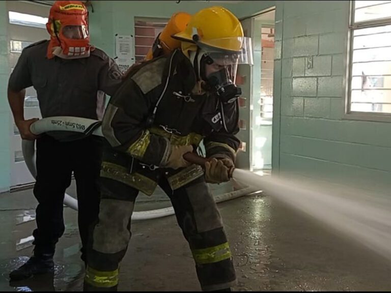 Segundo simulacro de incendio anual en la Unidad 58