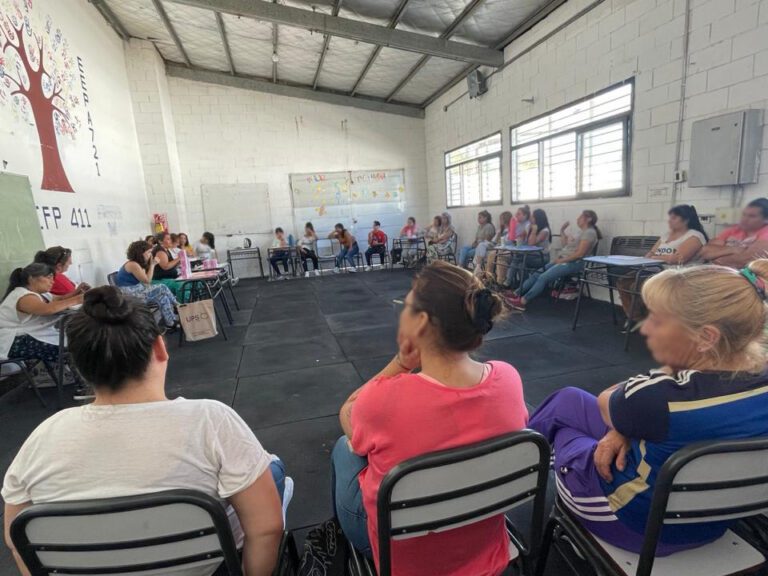 Se realizó un taller de gestión menstrual en la Unidad 47 San Martín