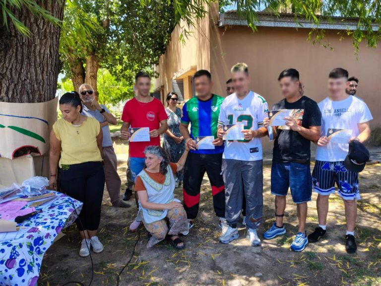 Acto de cierre del ciclo lectivo en el Régimen Abierto de las Unidades 47 y 48 de San Martín