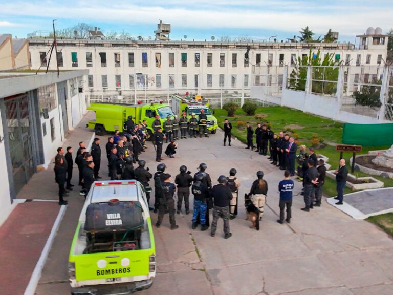 Culmina el año con casi 150 simulacros de incendio en cárceles y alcaidías bonaerenses