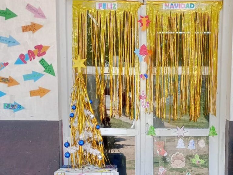 Por primera vez se realizó el armado del árbol navideño en la Unidad 11