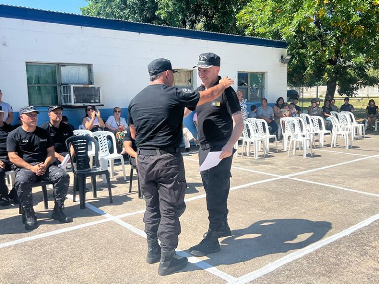 Acto de entrega de jerarquías en la Unidad 39