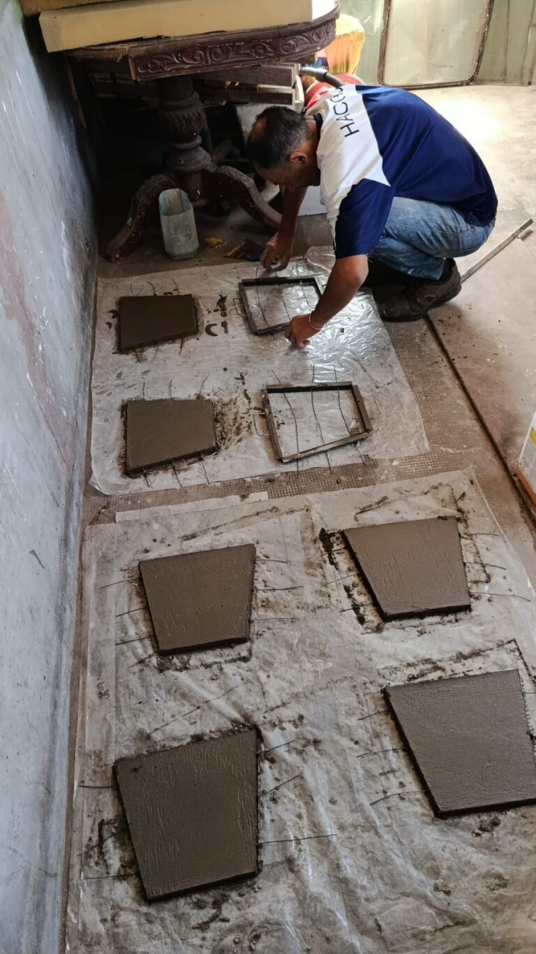 En la cárcel de hombres de Azul elaboraron macetas para un centro religioso local