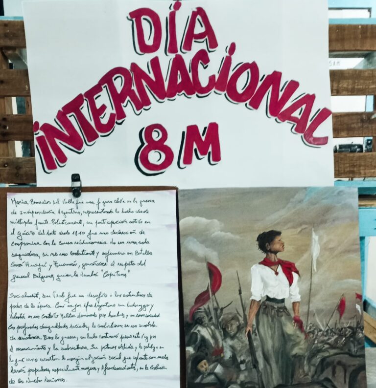 Obra realizada en contexto de encierro obtuvo el primer premio en concurso sobre Mujeres de la Independencia