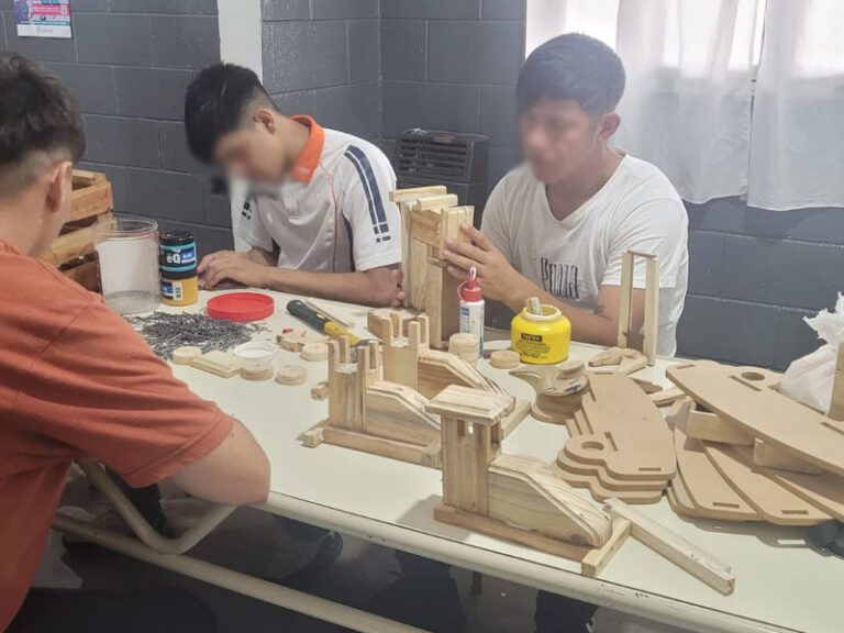 Talleres de inclusión: arte, carpintería y huerta para jóvenes de la Unidad 54