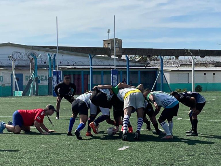 Encuentro deportivo entre las Unidades 23 y 46 en San Martín