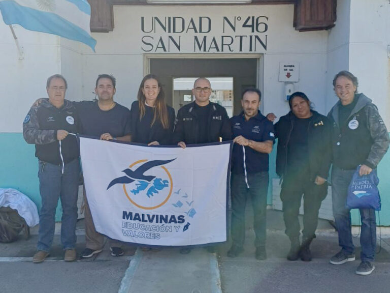 Veteranos de Malvinas brindaron una charla motivacional en la Unidad 46 San Martín