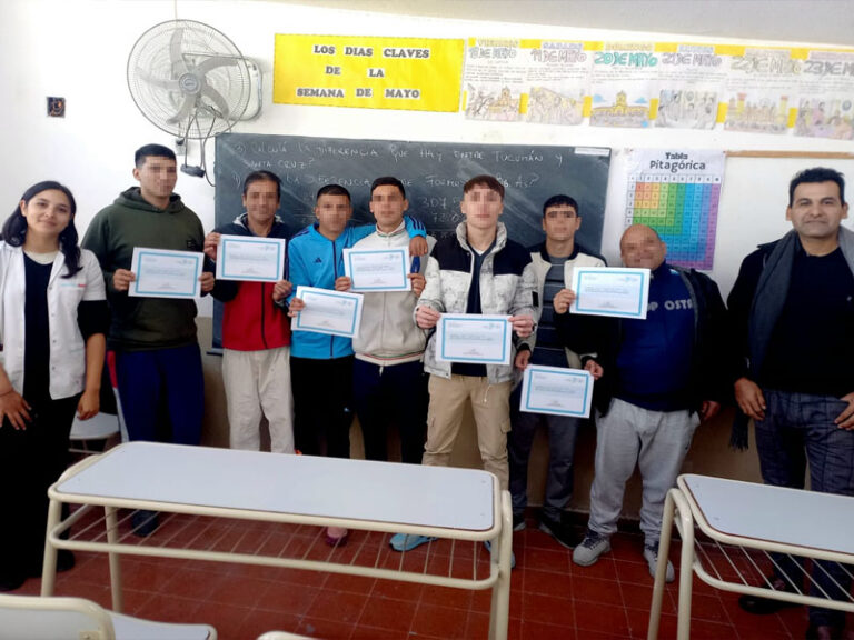 Finalizó un taller de masculinidades para jóvenes adultos en la Unidad 13