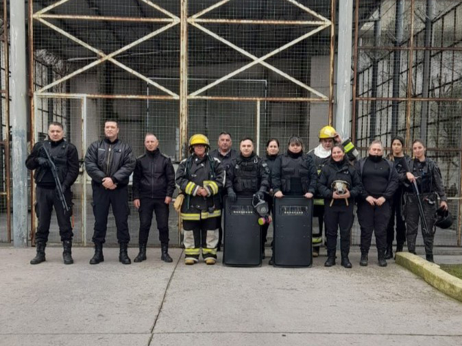 Simulacro anual de incendio en la Unidad 50