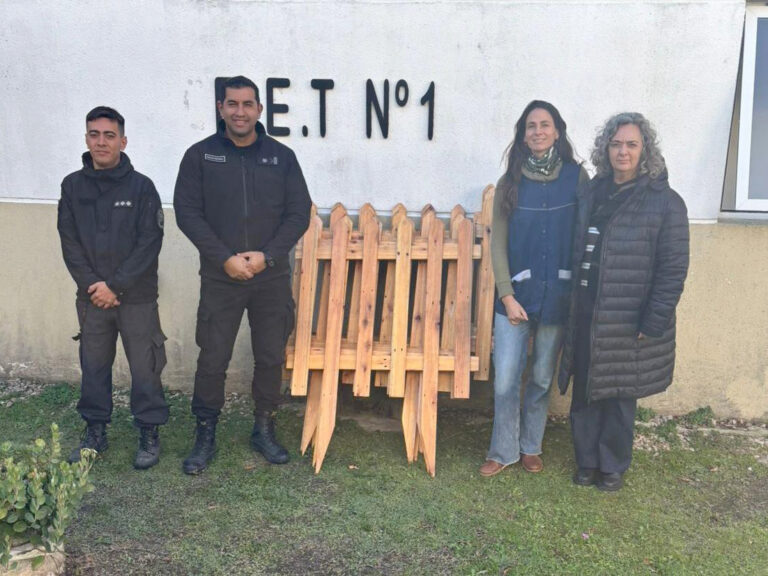 En una cárcel de Magdalena confeccionaron un cerco de madera para una Escuela de Educación Temprana