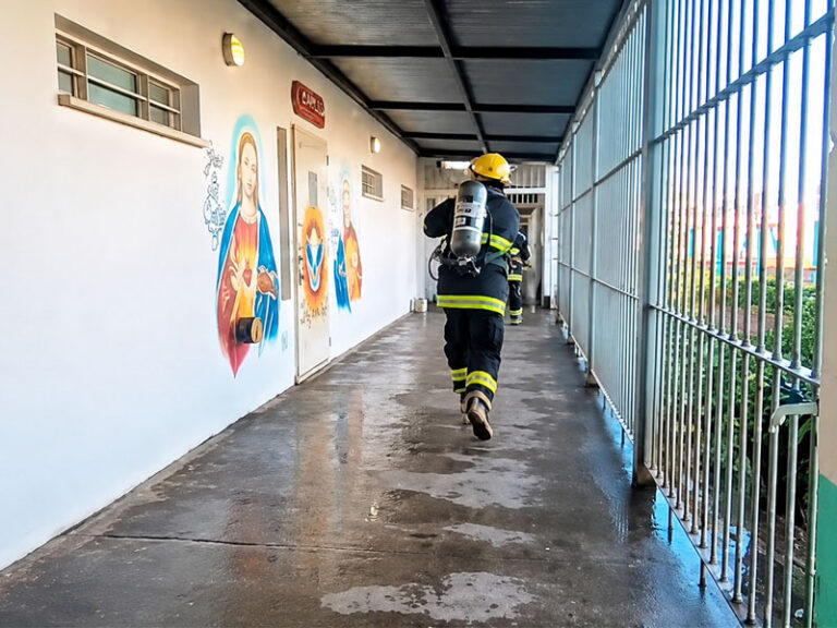 Se realizó el Primer simulacro de Incendios y Evacuación en la Alcaidía de Junín