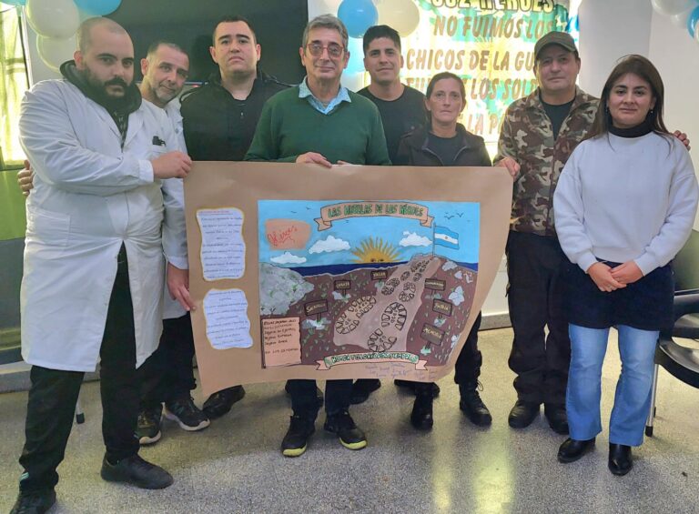 Charla educativa en la Unidad 22 por el 44° aniversario de la Rendición de Malvinas