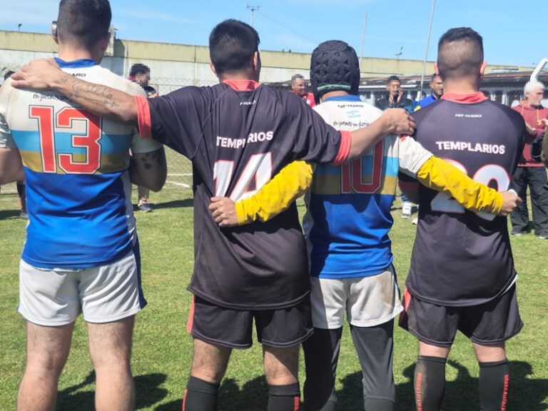 Encuentro de rugby entre la Unidad 21 y la Unidad 39