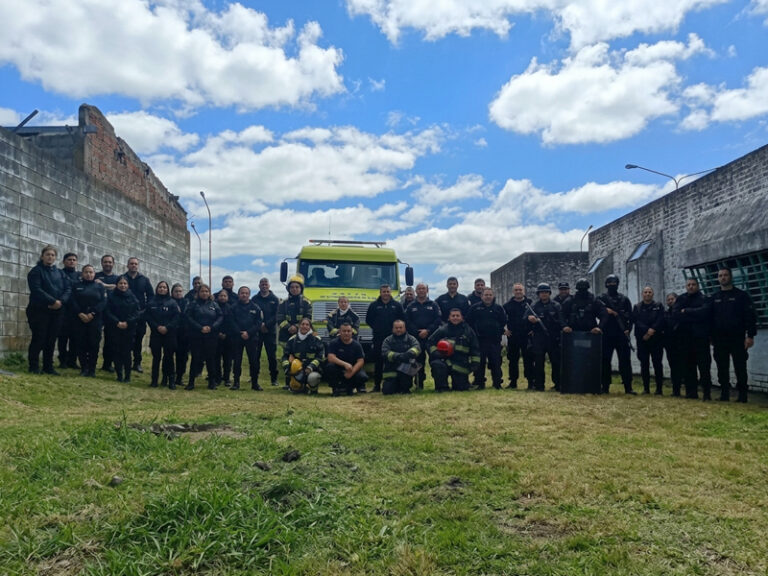 Así fue el segundo simulacro de incendio del año en la Unidad 15 Batán